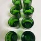 8 green glass water glasses Directoire style