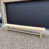 XXL farm table 2m80 + 2 solid oak benches