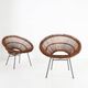 Set of Rattan Lounge Armchairs by Janine Abraham & Dirk Jan Rol, 1960s