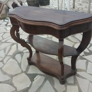 Late 19th century walnut console table