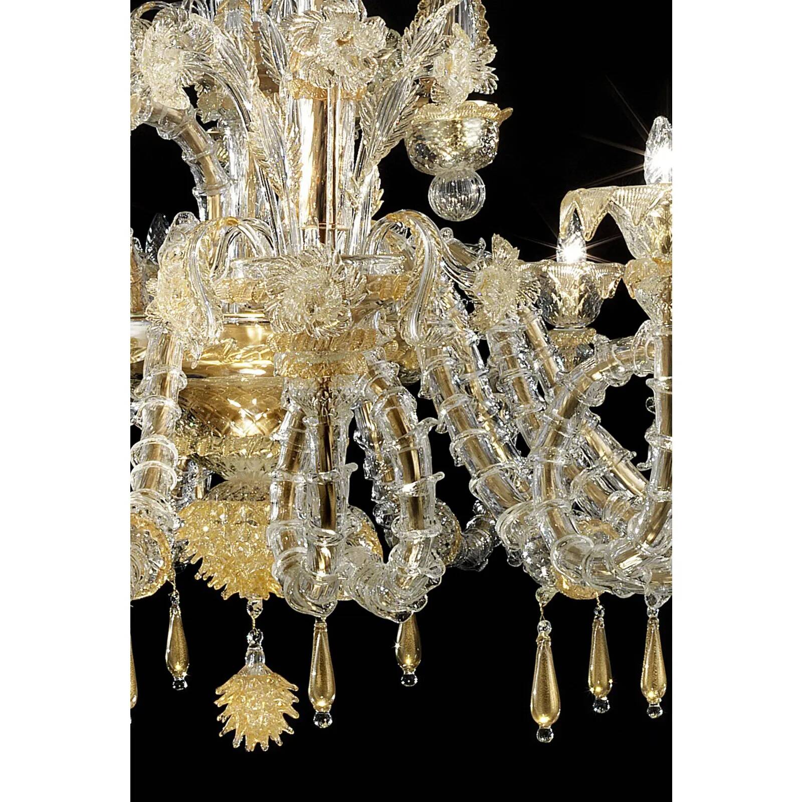 Handcrafted Imperial Venetian Murano Glass Ca’ Rezzonico Chandelier