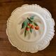 antique faience plate cherries