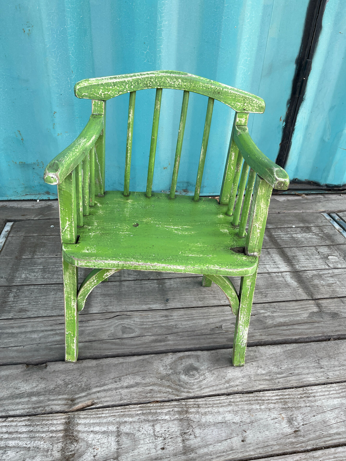 Vintage wooden child’s chair