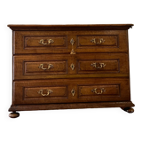 Commode en chêne d’époque louis xiv xviii eme siècle