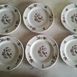 Lot de 12 assiettes à dessert Pyroblanc | Oiseau du paradis