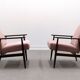1960 Henryk Lis Mid Century Armchair in Pink