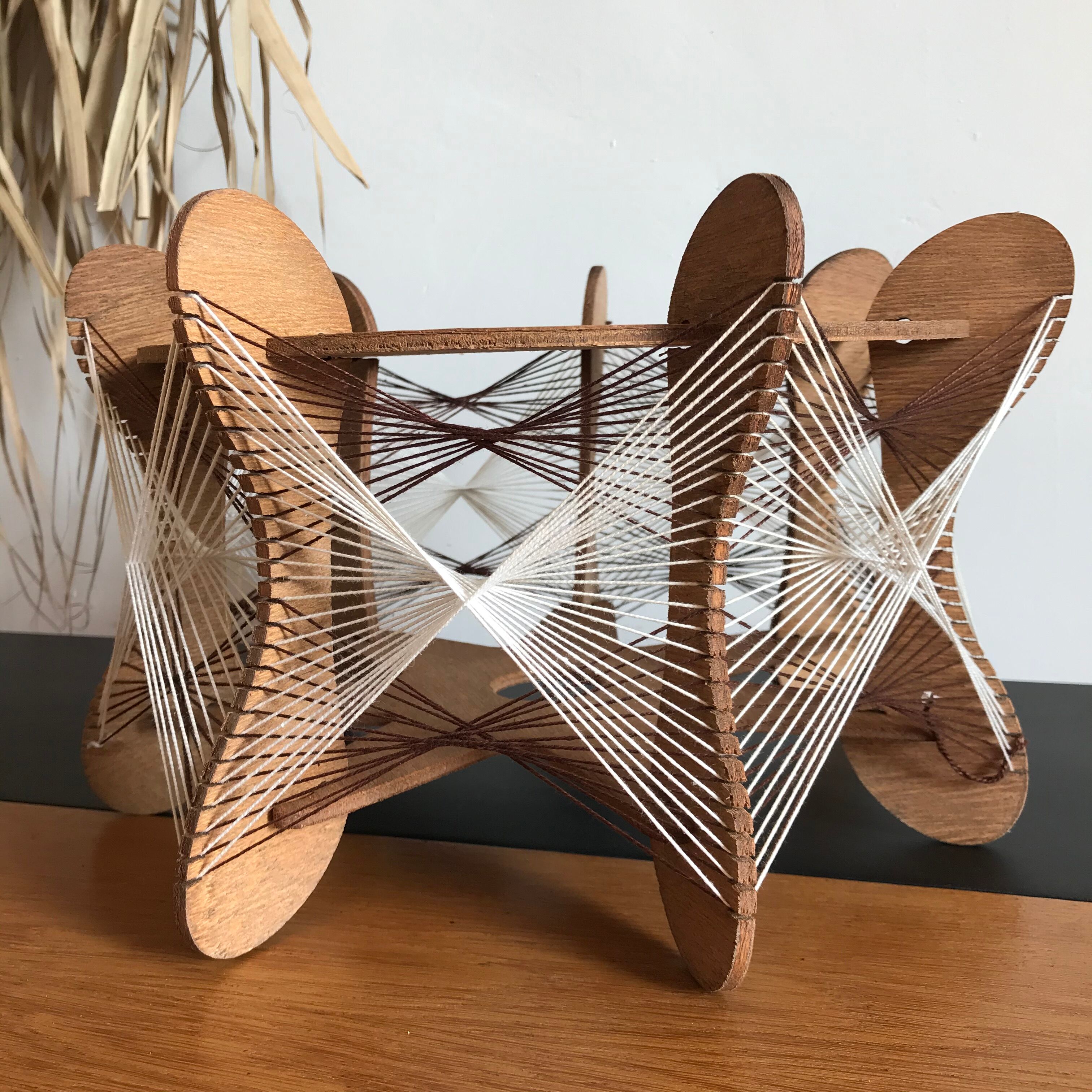 Scandinavian suspension yarn and wood