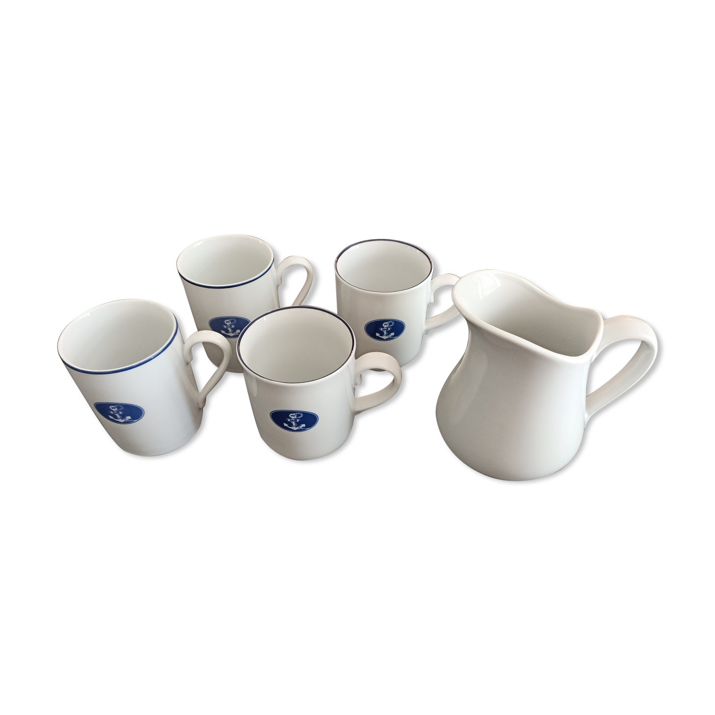 Lot 4 mugs & milk jug