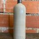 Vintage grey glazed stoneware bottle paul langeron with metal stopper