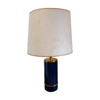 Ceramic living room lamp and gilded brass