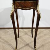 Small Living Room Table in Rosewood and Marquetry, Louis XV style, Napoleon III – Middle XI period