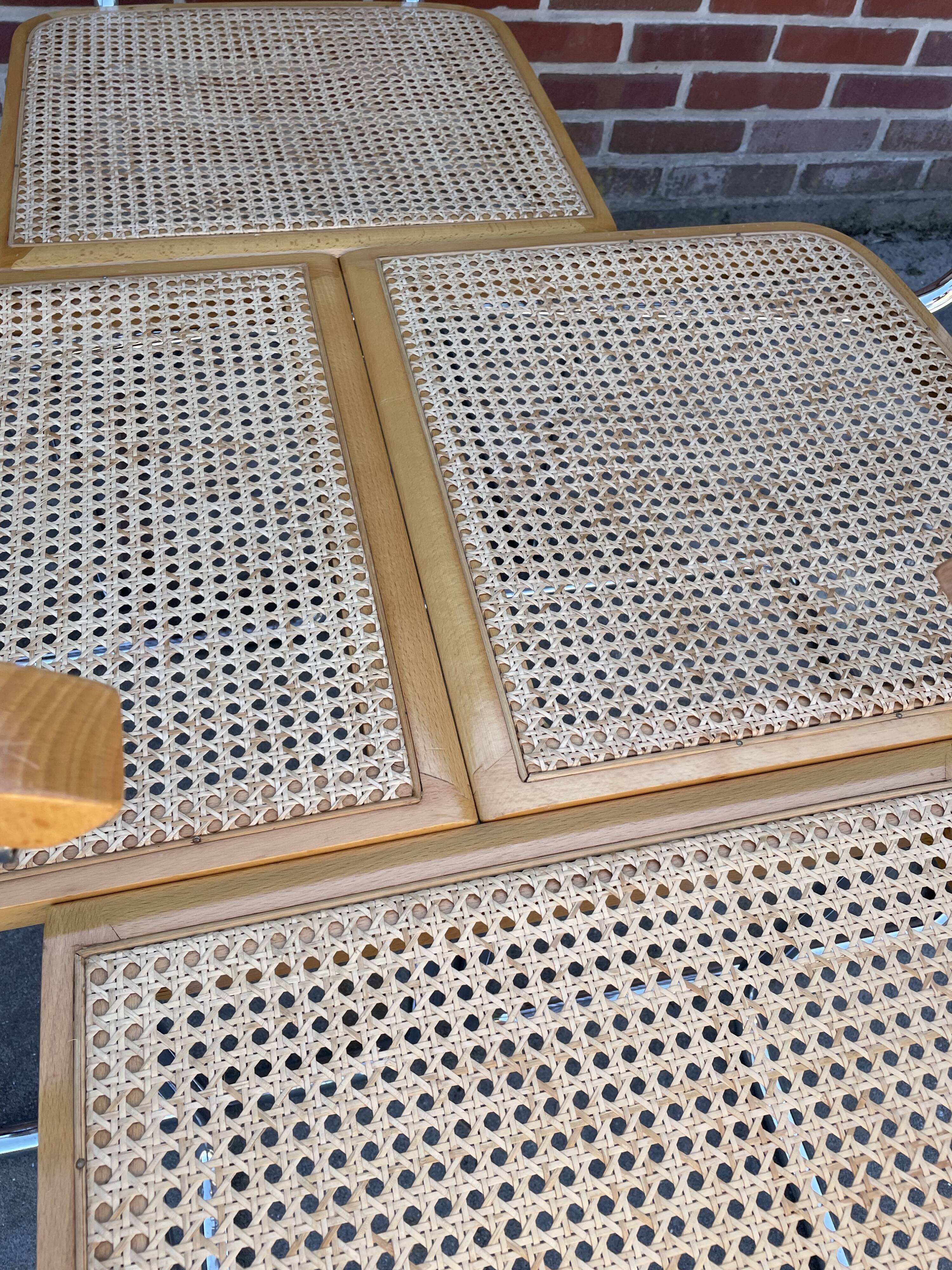 Cesca chair B64 with armrests by Marcel Breuer Design