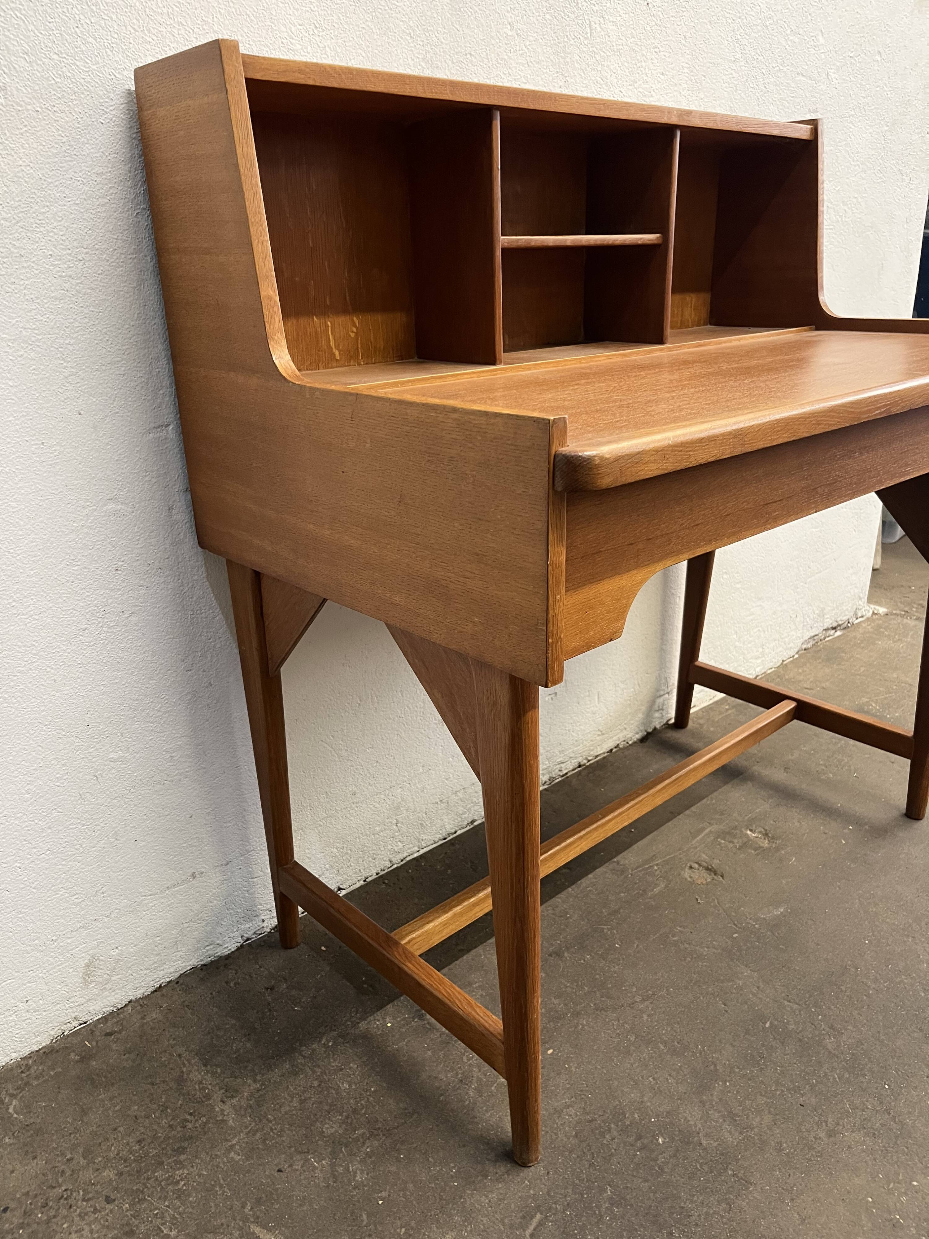Desk-secretary in teak year 50-60 vintage Scandinavian