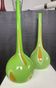Pair of large flower vases in glass paste from the 70s-80s.