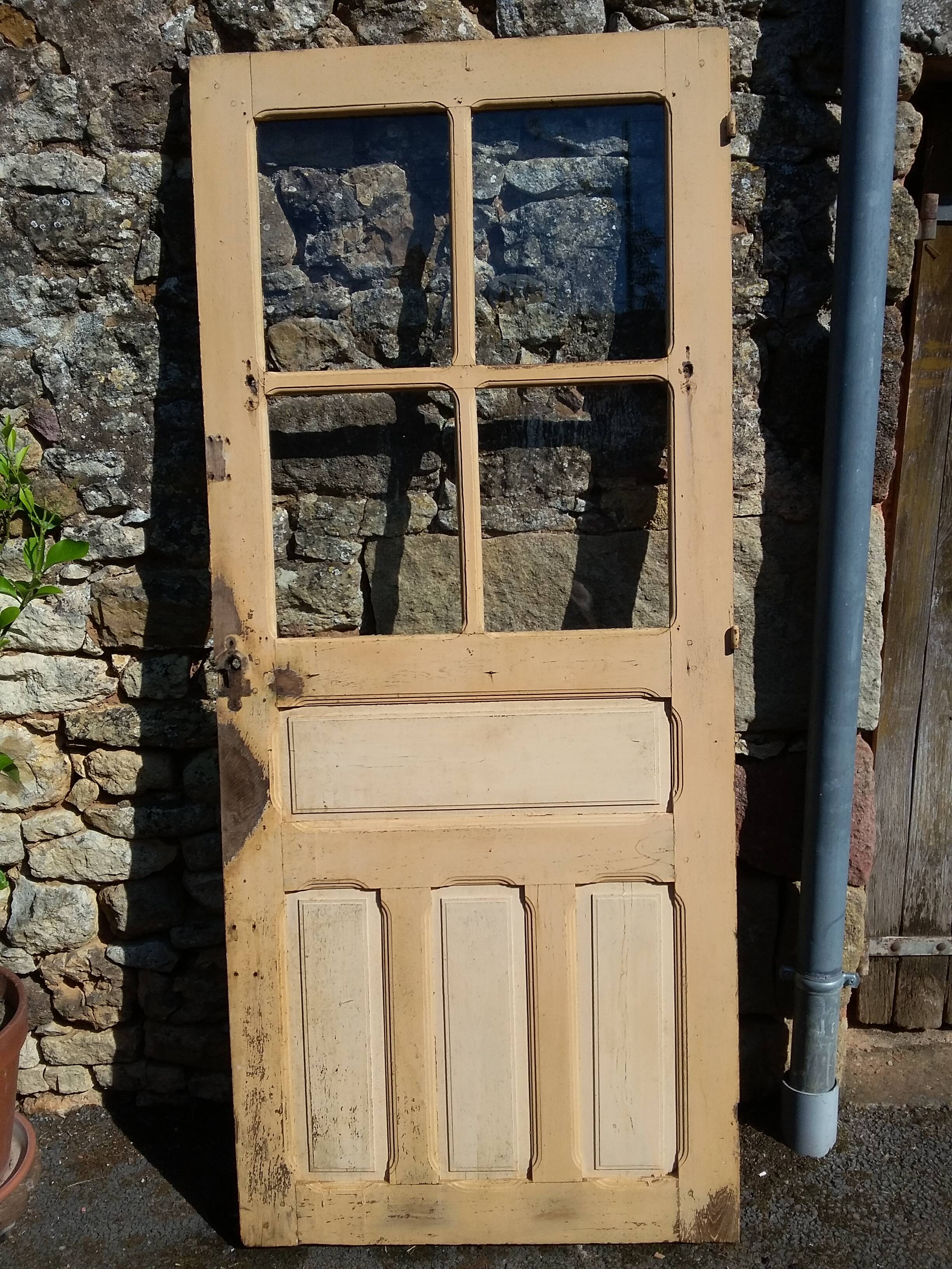Oak glazed front door (4 panes)