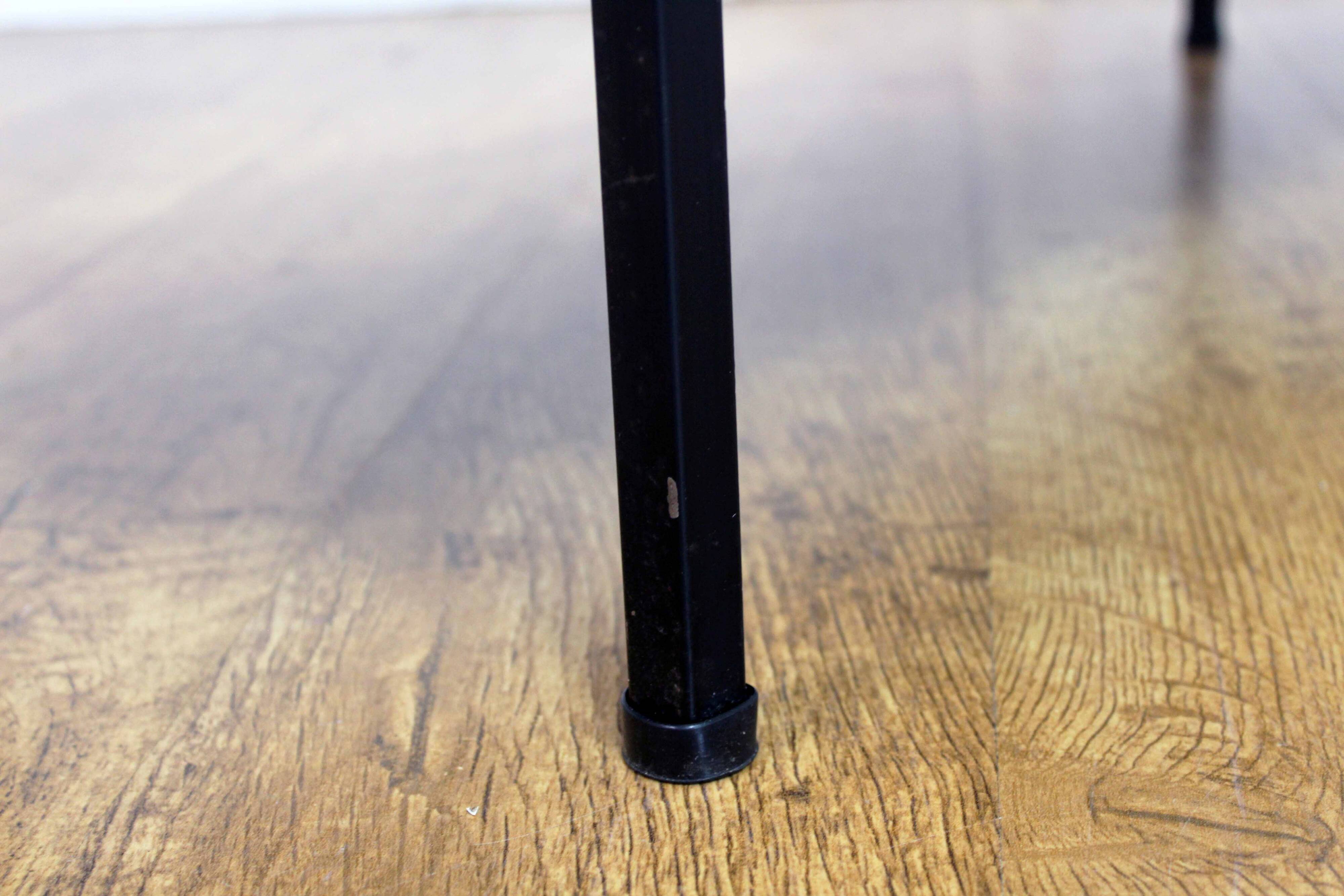 Vintage glass and metal coffee table 1970