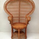 Armchair Emmanuelle rattan 1970