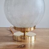 Cracked glass table lamp