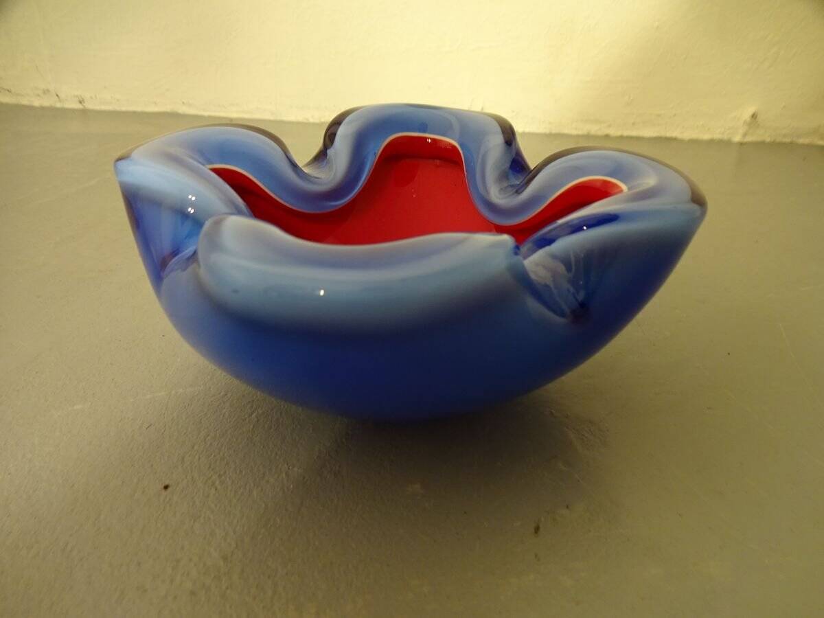 Italian Murano Glass Ashtray, 1960s