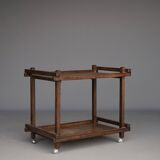 Desserte au thé hollandais moderniste en chêne. Années 1950