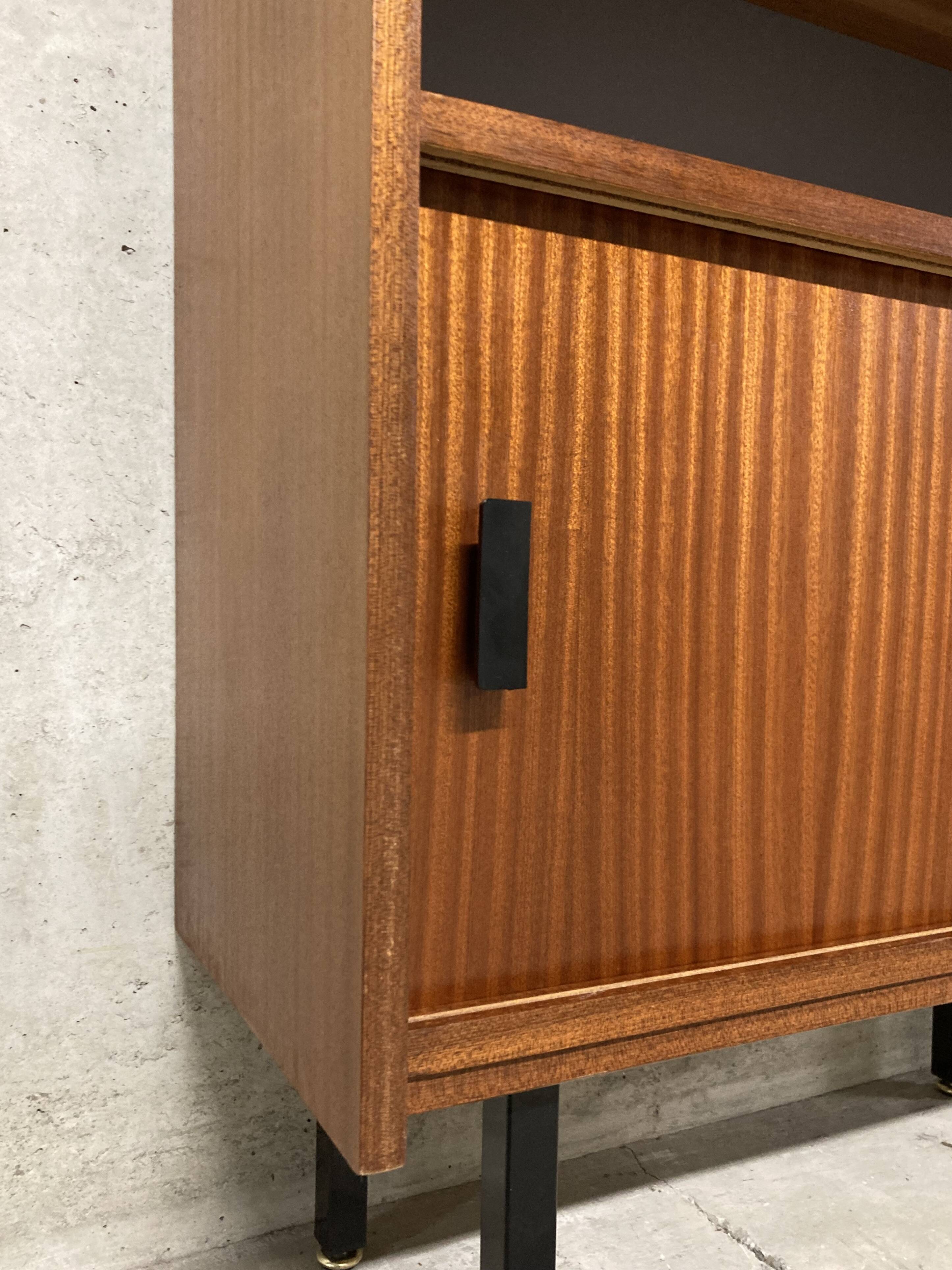 Vintage 60s modernist display cabinet bookcase