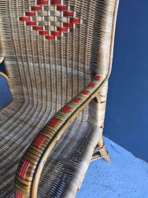 Vintage french rattan chair