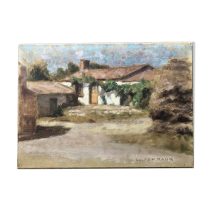 Tableau peinture ancienne J.P Ferrand