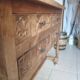 Antique Spanish hand-carved console table
