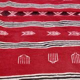 Traditional Berber handmade kilim rug in pure wool 200-110cm