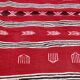 Tapis kilim rouge fait main berbère traditionnel en pure laine  200×110cm