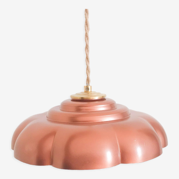 Suspension vintage copper lampshade