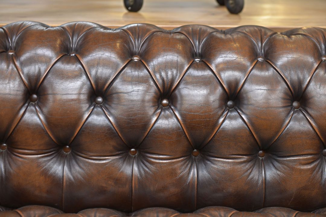 Chesterfield leather sofa