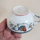 3 cups of English porcelain decorated with butterflies