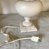 Vintage travertine lampfoot
