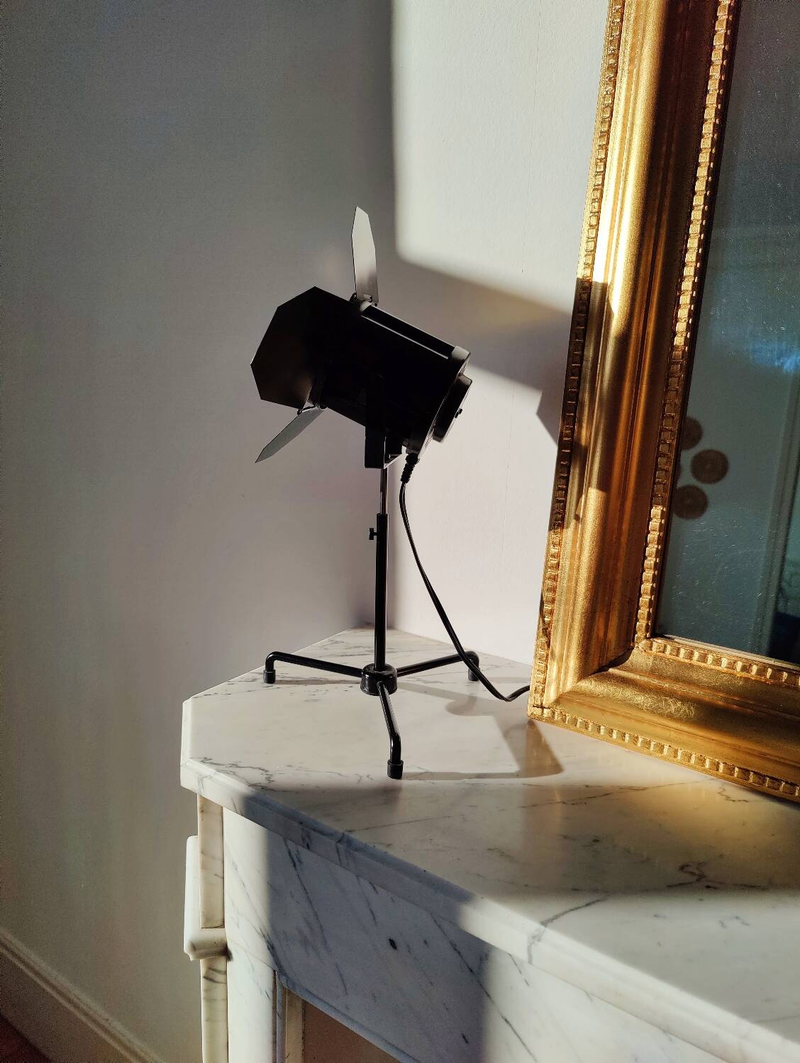 Vintage black projector lamp