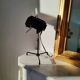 Lampe projecteur noire vintage