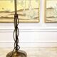 Rare and exquisite bronze floor lamp with intertwined snakes, early 1900s.