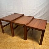 Mid-Century Retro Vintage Teak Nest of Tables – Made in Denmark by A/S Moge