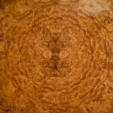 Octagonal Art Deco elm burl table, 1940s