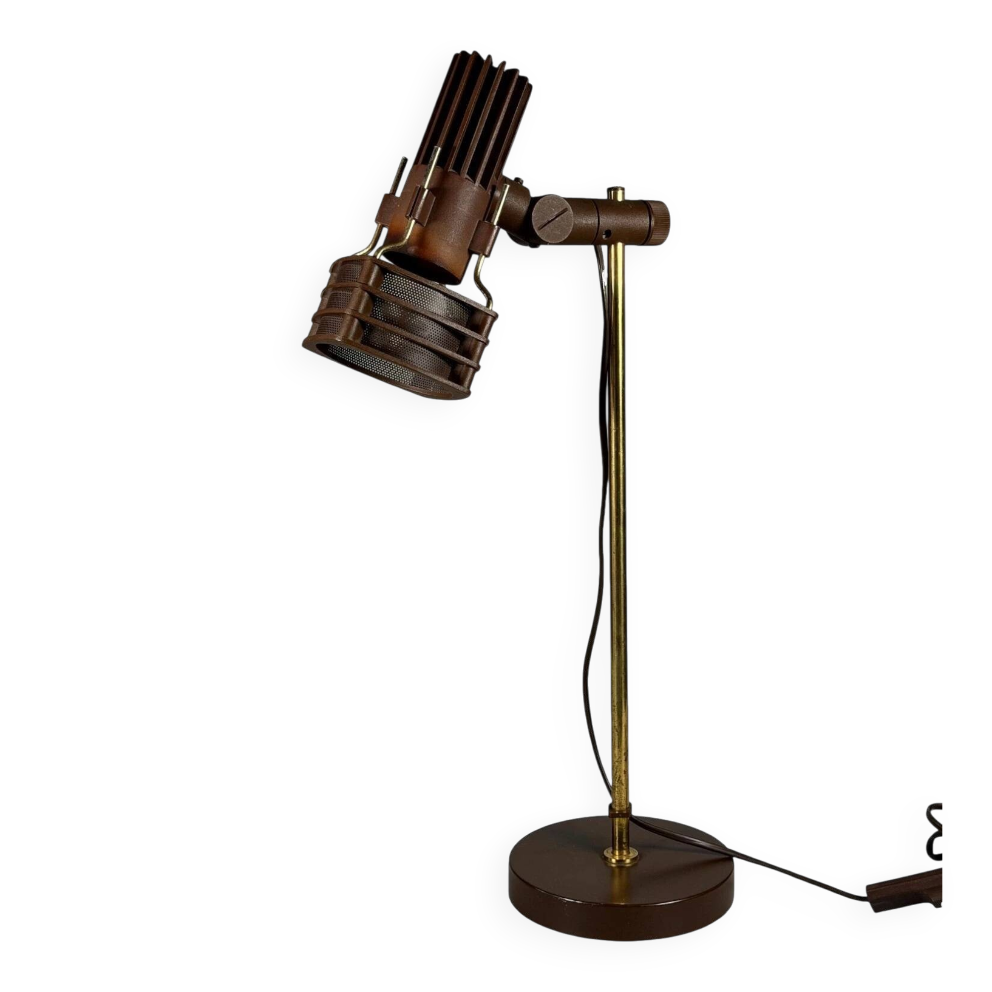 1960s 1970s Table Lamp Desk Lamp Space Age Design Metal Plastic