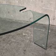 Hans von Klier for FIAM, coffee table in glass, glass, 1990s, Italy