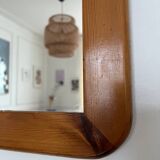 Vintage 70s pine mirror