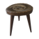 Tabouret bois art populaire tripod pieds compas ancien