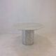 Italian carrara marble octagon garden or dining table, 1960s