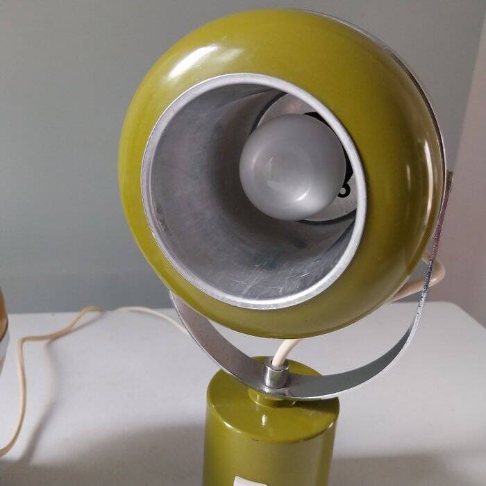 Set of vintage 70s table lamps