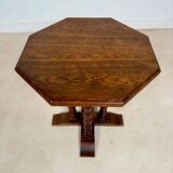 Table d’appoint hexagonale aux pieds bobine