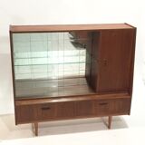 Teak showcase bookcase