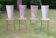 Set of 4 Sculptural Chairs "High Back" - Patinated Raw Metal - D