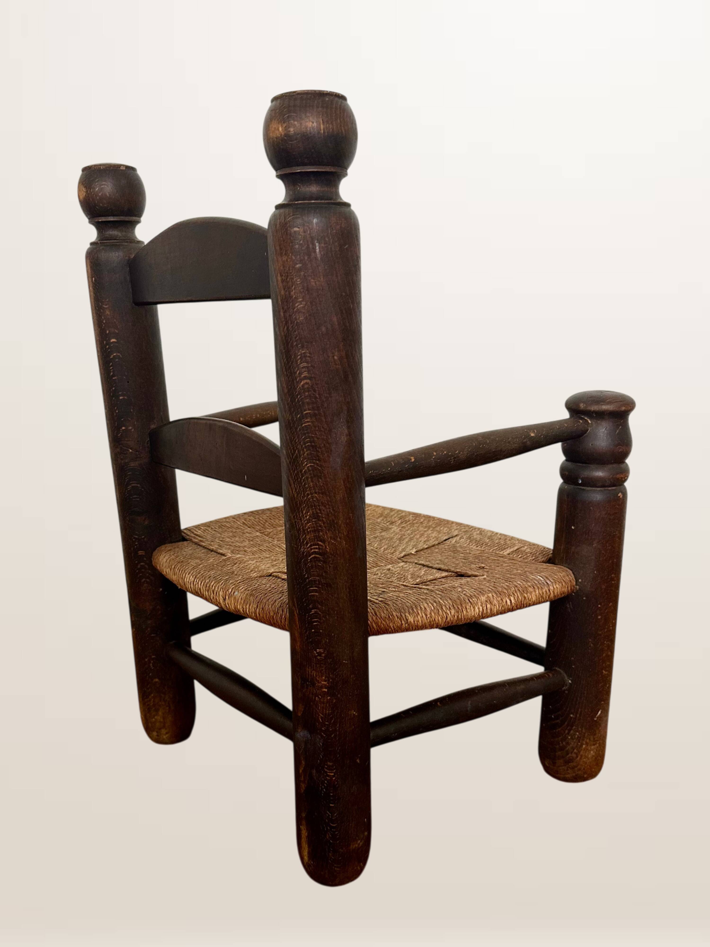 Child's armchair in the style of Charles Dudouyt.