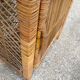 Pair of wicker rattan bookcases